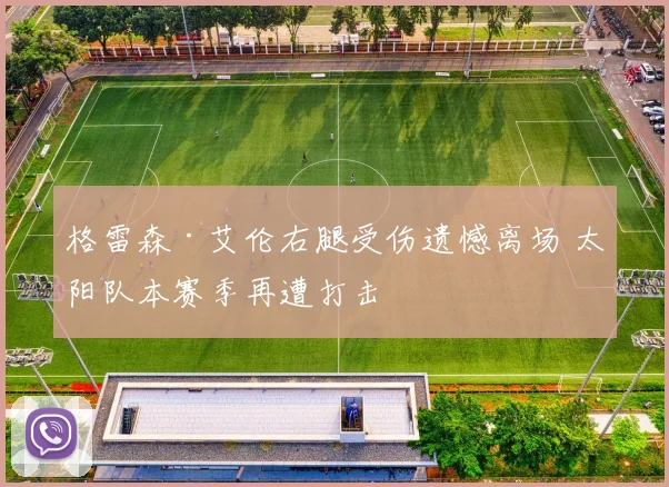 格雷森·艾伦右腿受伤遗憾离场 太阳队本赛季再遭打击